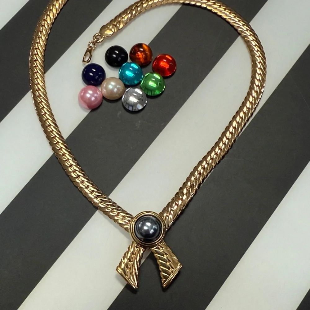 Joan Rivers Gold Necklace with Colorful Interchangeable Beads - Picture 2 of 5